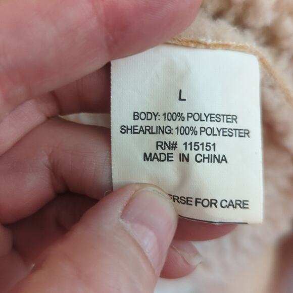 EUC Romeo & Juliet Suede Sherpa Jacket - Picture 4 of 5